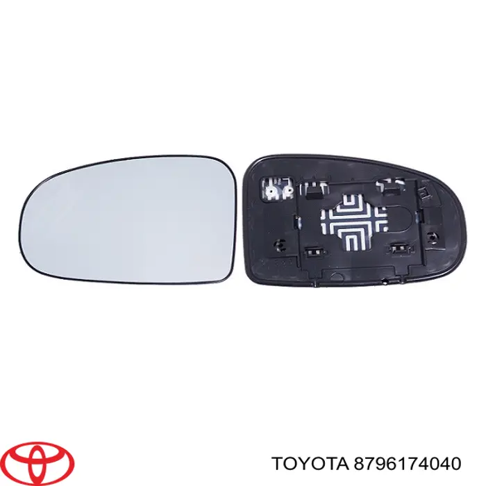 8796174040 Toyota cristal de espejo retrovisor exterior izquierdo