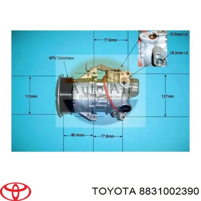 Comprar 8831002390 Toyota Compresor de aire acondicionado coche