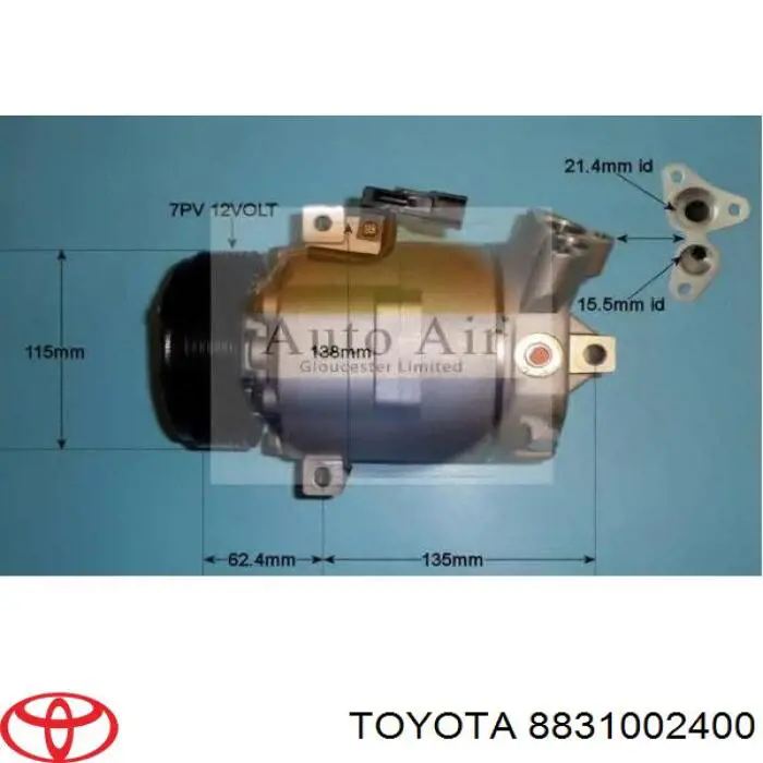 Comprar 8831002400 Toyota Compresor de aire acondicionado coche