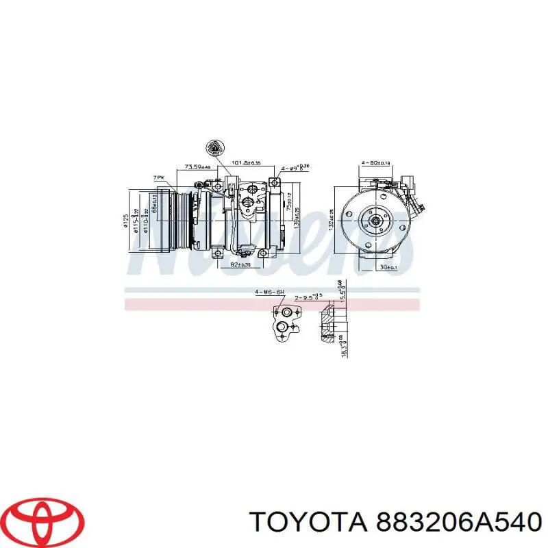 Comprar 883206A540 Toyota Compresor de aire acondicionado coche