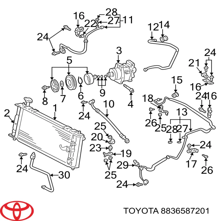  Toyota 8836587201 precio, desde 6,72 EUR
