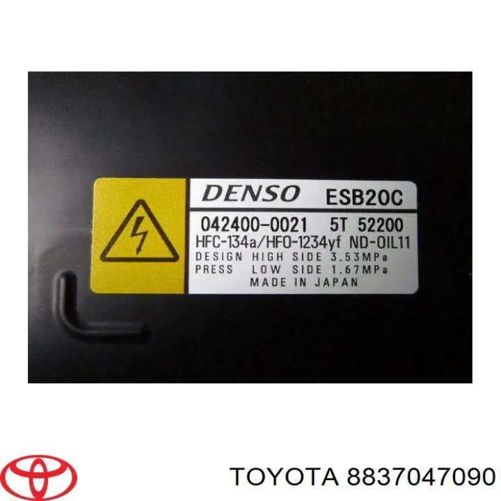 Compresor climatizador para Toyota Corolla (E21)