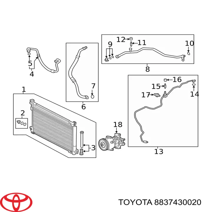  Toyota 8837430020 precio, desde 7,03 EUR