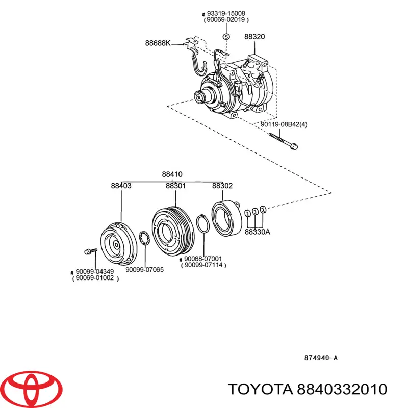 8840332010 Toyota 