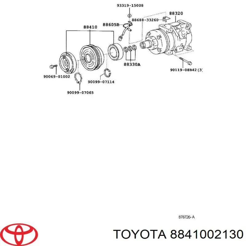 Compresor aire acondicionado Toyota Matrix 