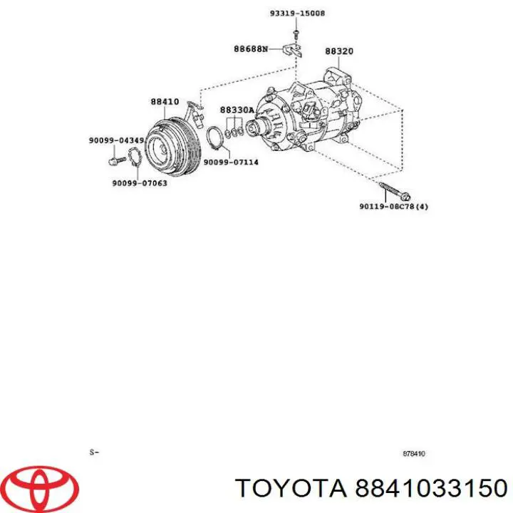 Acoplamiento magnético compresor aire acondicionado Toyota RAV4 III SUV (A3) (2005 - 2012) precio, desde 186,23 EUR