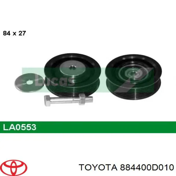 Polea inversión/guía, correa auxiliar servicios Toyota 884400D010 precio, desde 35,66 EUR