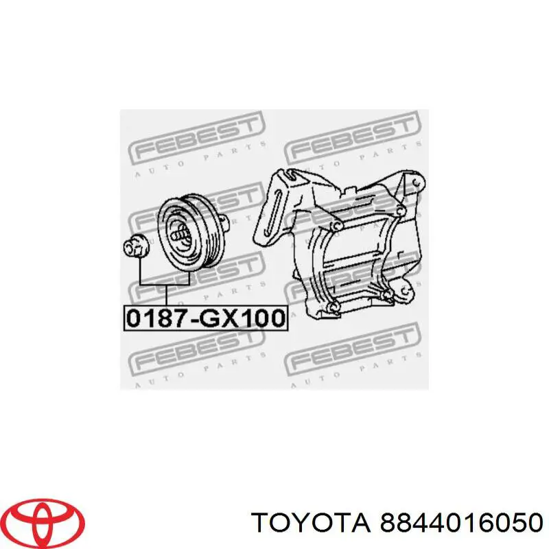 Polea tensora correa poli V 8844095J00 Toyota