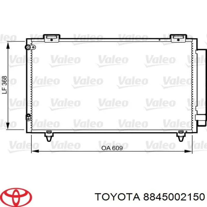 Comprar 8845002150 Toyota Condensador de aire acondicionado