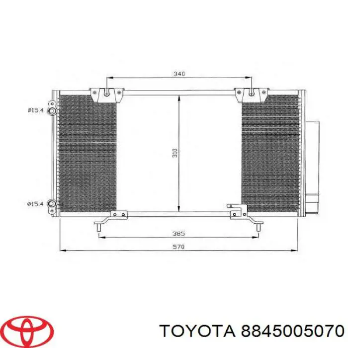 Aire acondicionado capacitor Toyota 8845005070 precio, desde 81,31 EUR