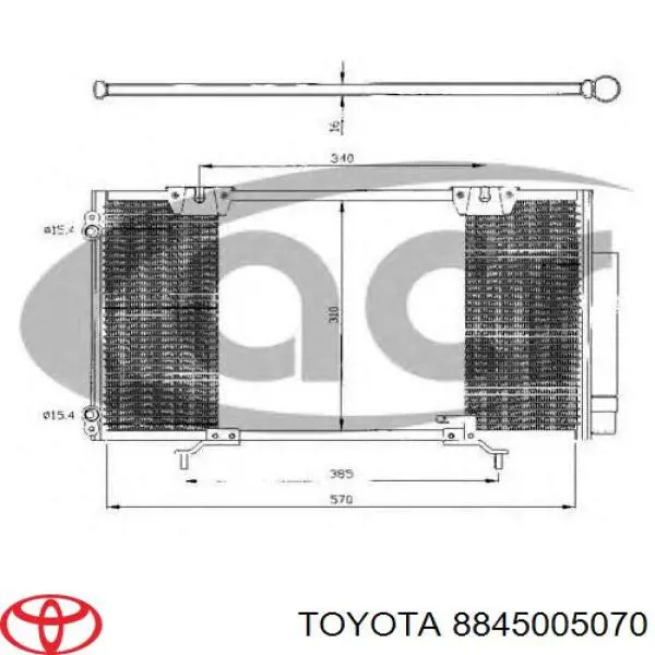 Comprar 8845005070 Toyota Condensador de aire acondicionado
