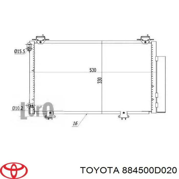 Condensador Toyota 8846052020