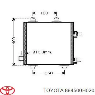 884500H020 Toyota condensador aire acondicionado