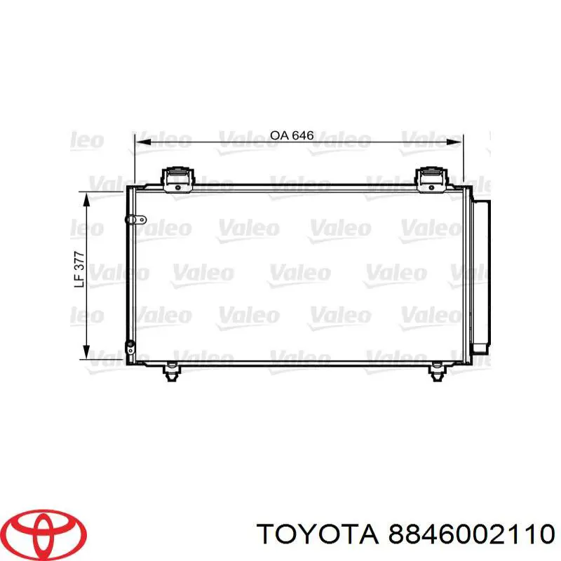 Comprar 8846002110 Toyota Condensador de aire acondicionado