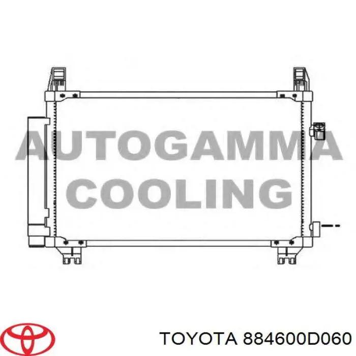 884600D060 Toyota condensador aire acondicionado