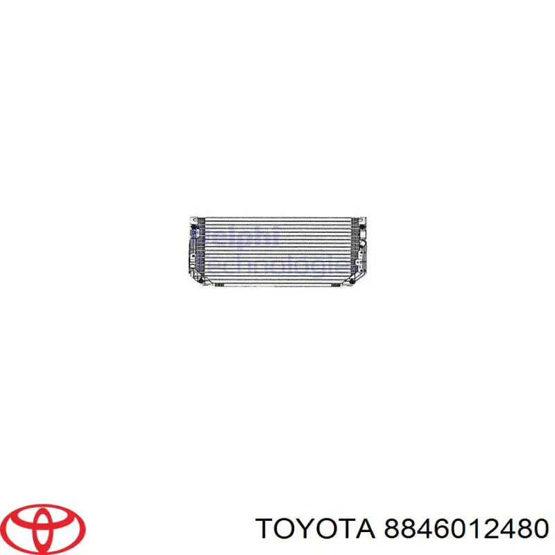 8846012480 Toyota condensador aire acondicionado