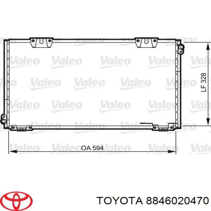 818104 VALEO Radiador de aire acondicionado