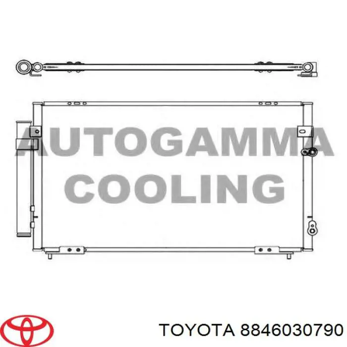 8846030790 Toyota condensador aire acondicionado