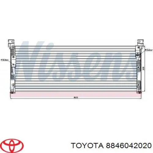 Radiador de aire acondicionado para Toyota RAV4 (SXA 10)