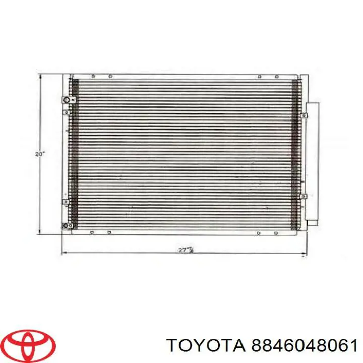 Comprar 8846048061 Toyota Condensador de aire acondicionado