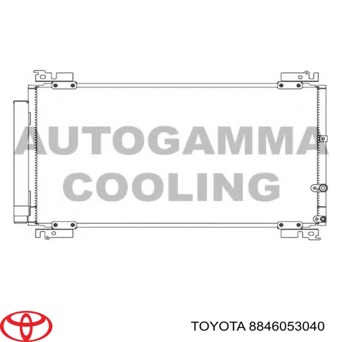 8846053040 Toyota Radiador de aire acondicionado