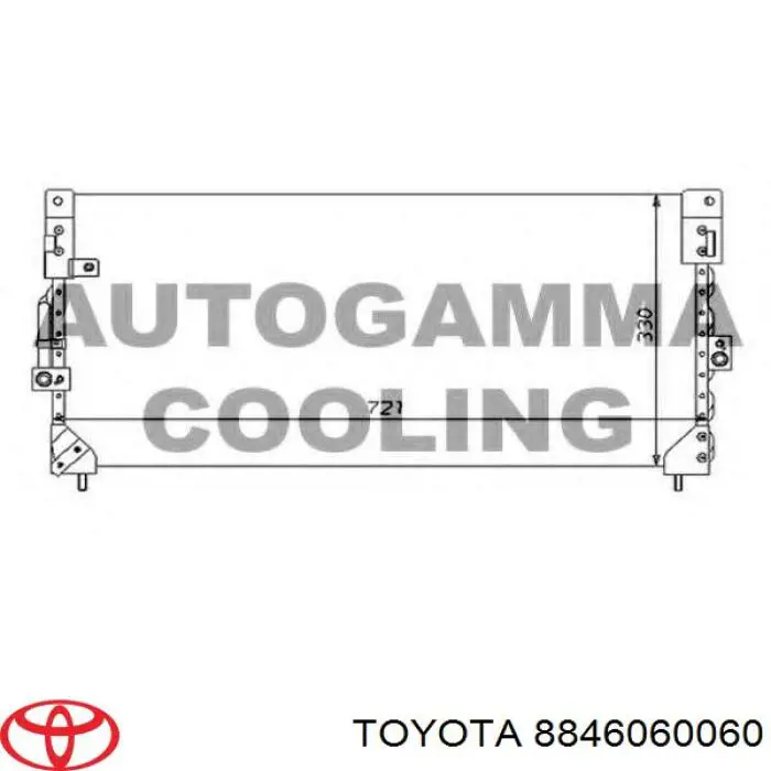  Condensador aire acondicionado Toyota Land Cruiser 