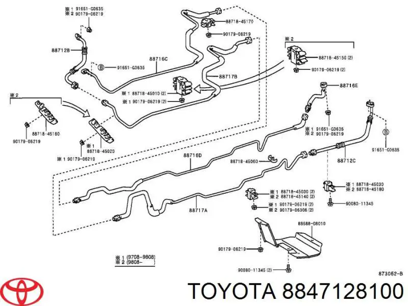 Comprar 8847128100 Toyota Filtro secador de aire acondicionado