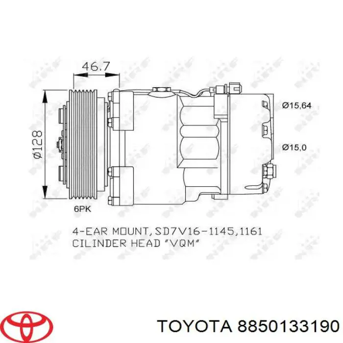 Evaporador de aire acondicionado Toyota 8850133190 precio, desde 106,79 EUR