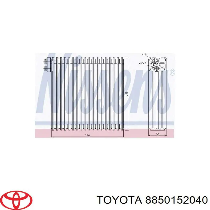 Evaporador, aire acondicionado para Toyota Yaris (NCP2)