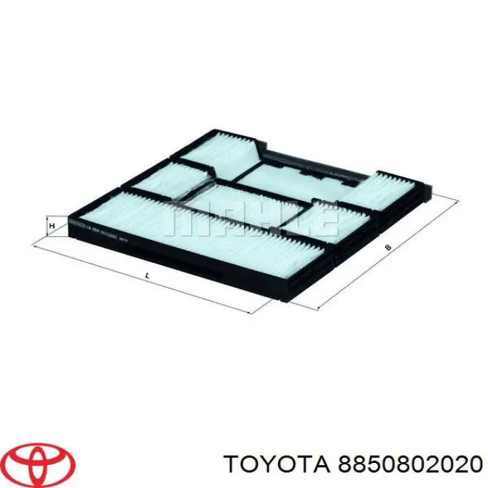 8850802020 Toyota filtro habitáculo