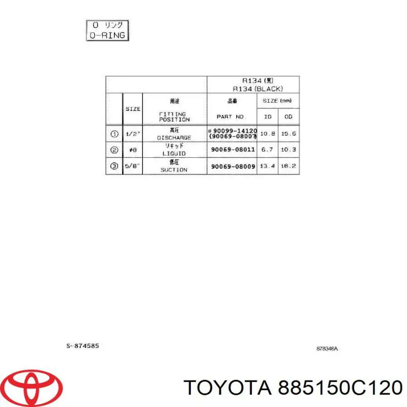 885150C120 Toyota