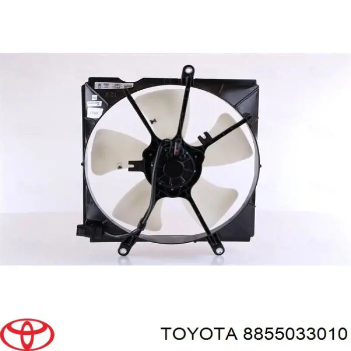 8855033010 Toyota difusor de radiador, ventilador de refrigeración, condensador del aire acondicionado, completo con motor y rodete