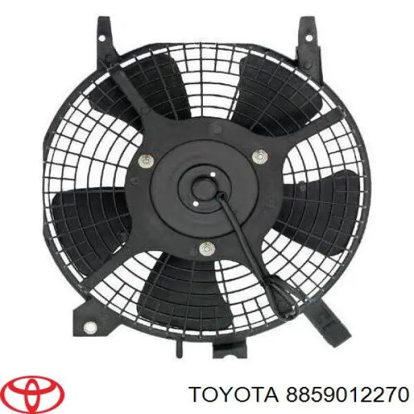 8859012270 Toyota difusor de radiador, aire acondicionado, completo con motor y rodete