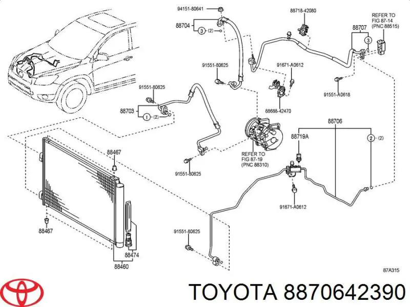 8870642390 Toyota