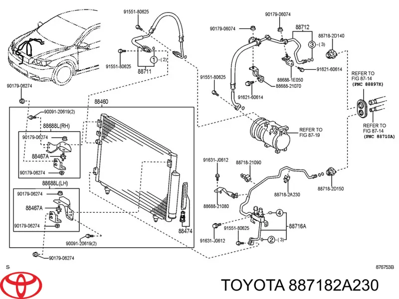 887182A230 Toyota 