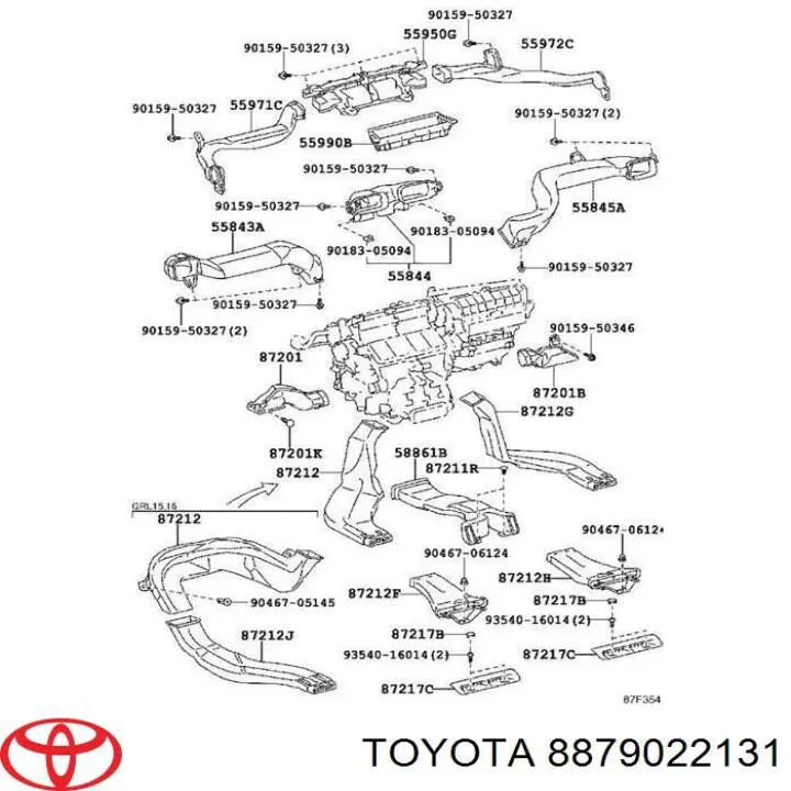 Sensor, temperaura exterior para Toyota Corolla (E15)