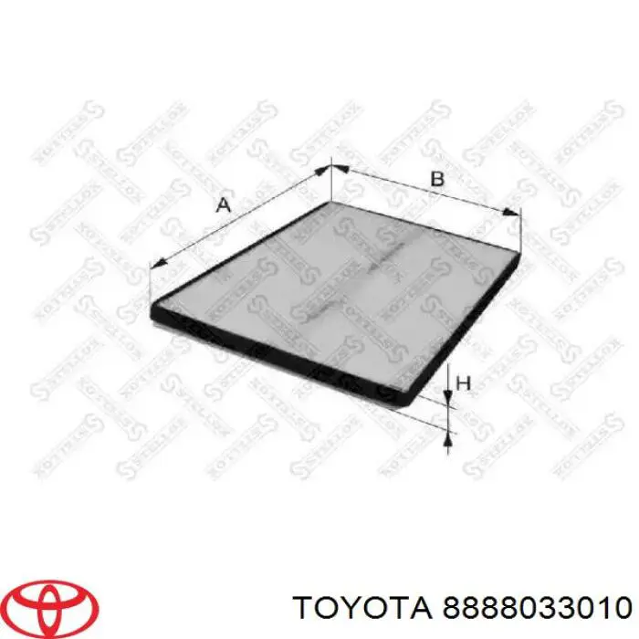 8888033010 Toyota filtro habitáculo