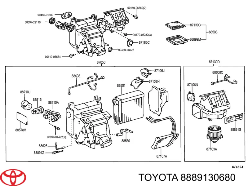  Toyota 8889130680 precio, desde 10,33 EUR
