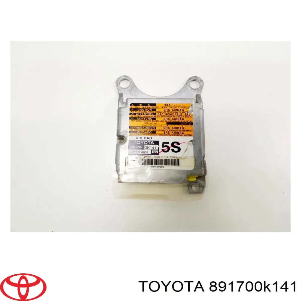 891700K141 Toyota Módulo de control de airbag