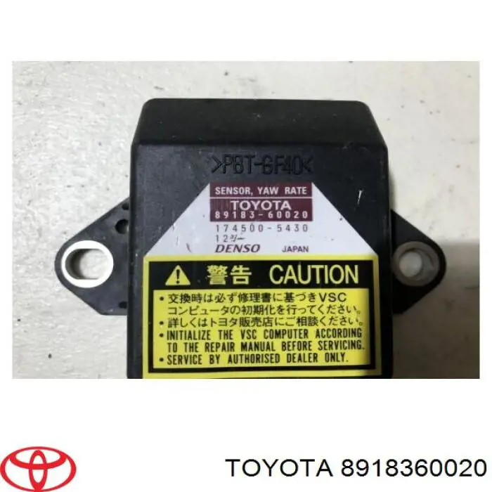 Sensor de Aceleracion lateral (esp) para Toyota Yaris (P10)