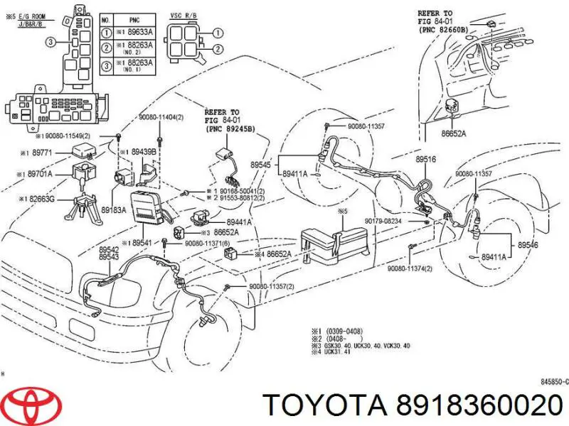 Sensor de aceleración lateral (ESP) Toyota 8918360020 precio, desde 55,18 EUR