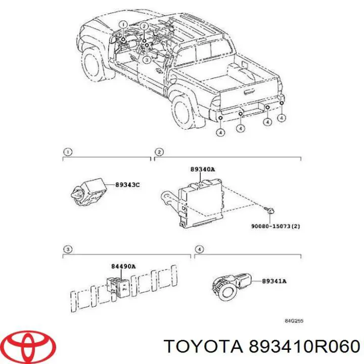 Sensor Alarma De Estacionamiento (packtronic) Trasero Lateral para Toyota Tundra 