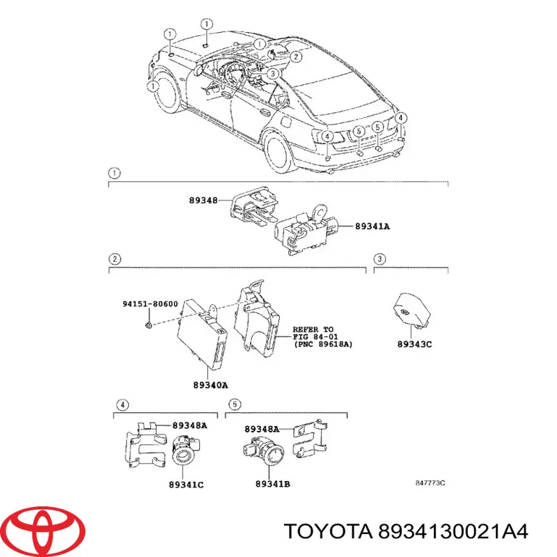 8934130021A4 Toyota