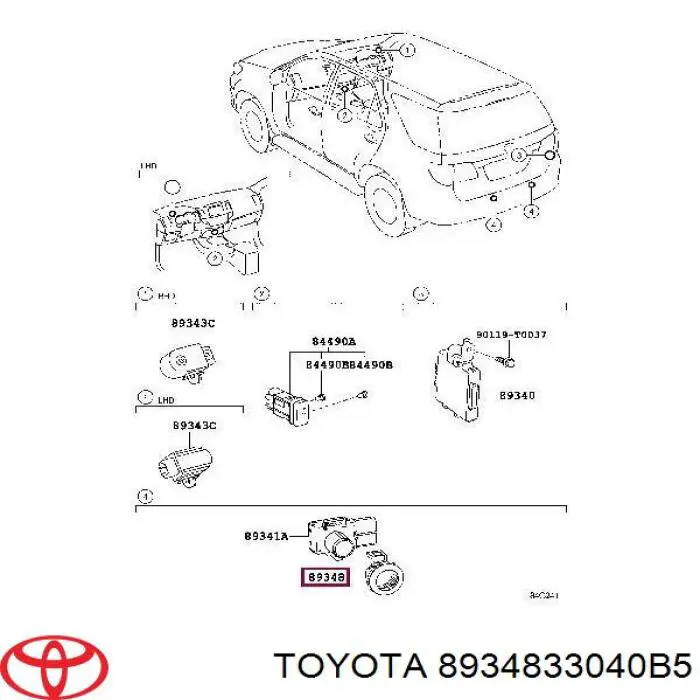 8934833040B5 Toyota