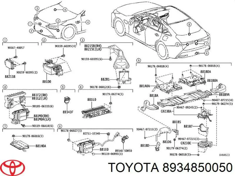 8934850050 Toyota