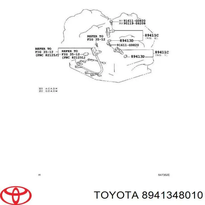 8941348010 Toyota sensor de velocidad