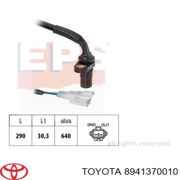 8941370010 Toyota sensor de cigüeñal