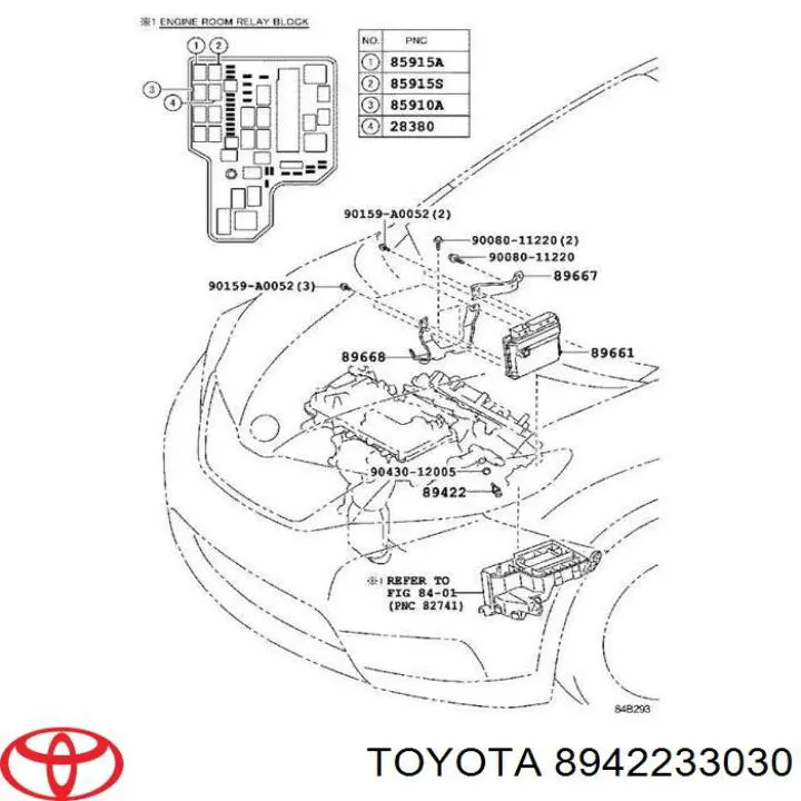 Sensor de temperatura del refrigerante del tablero 8942233030 Toyota