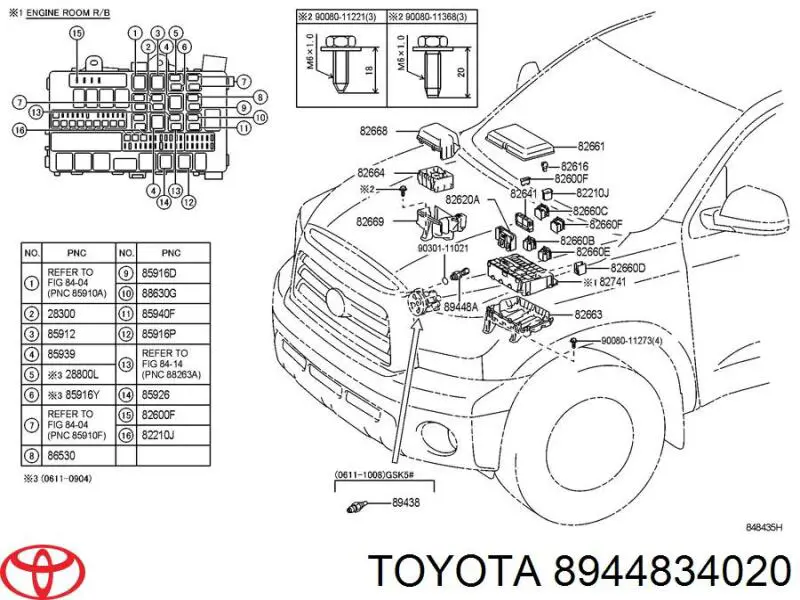 8944834020 Toyota sensor para bomba de dirección hidráulica