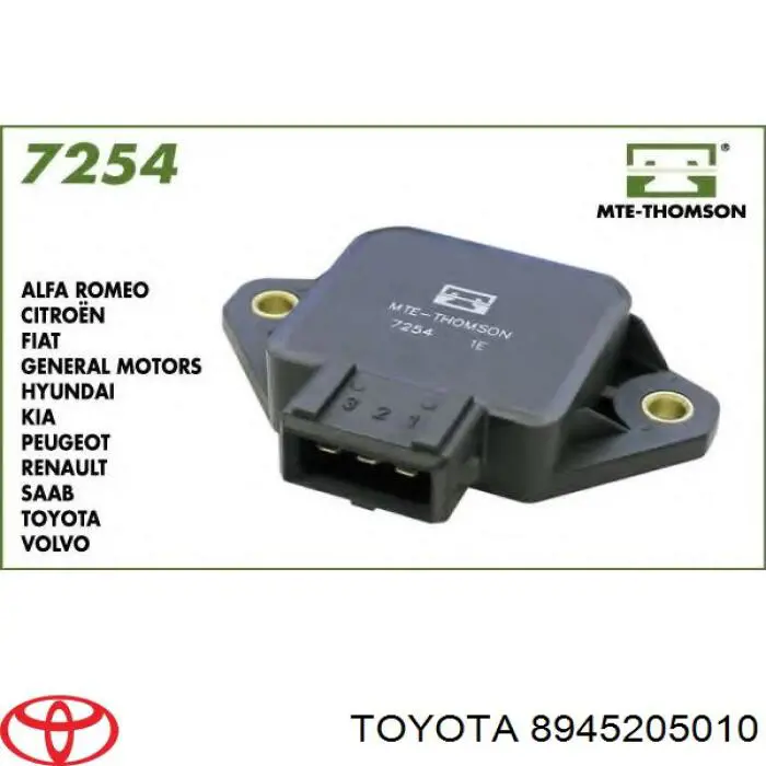Sensor, posición mariposa Toyota 8945205010 precio, desde 15,46 EUR